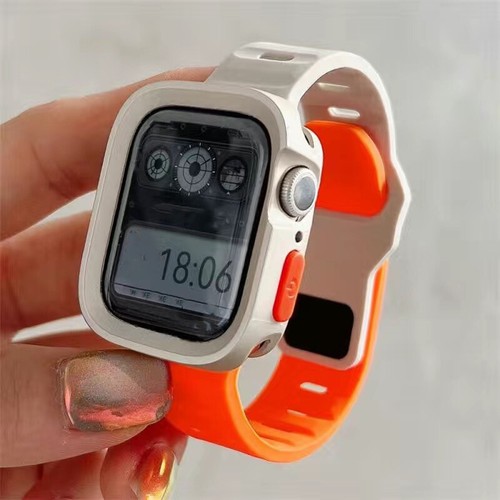 IWatch 49mm Silicone Sport Strap Band+TPU Case For Apple Watch Ultra 9 8 7 SE 6 - Picture 25 of 30