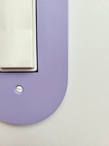 Pastel Colors Oval Light Switch Cover, Wall Plate Cover, Mid Century Modern, - Picture 6 of 10