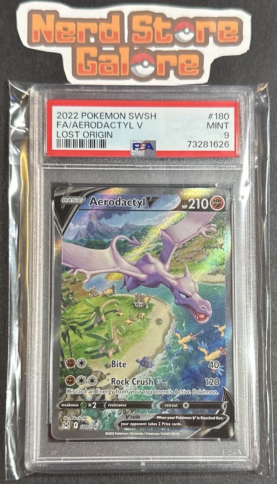 Aerodactyl V Lost Origin Pokemon Card