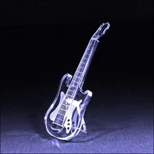 Clear Crystal Guitar Collectible Figurine