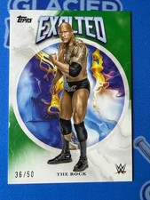 2025 Topps Exalted WWE The Rock Green Parallel 32/50 #2