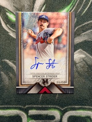 2023 Topps Museum Collection SPENCER STRIDER ARCHIVAL AUTOGRAPHS AUTO 5/50