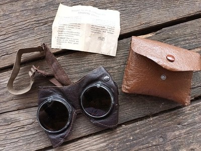 2.WK Schutzbrille von Carl Zeiss Jena mit ''Umbral-Gläsern'', orig. Tragetasche