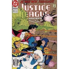 Justice League #65 - 1987 series DC comics Fine+ [u~