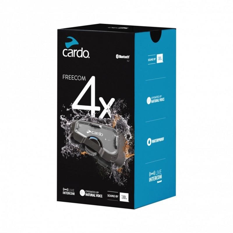 Cardo Freecom 4x Single appareil de communication Bluetooth étanche autonomie 13h