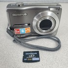 Olympus Fe-310 8Mp 5X Zoom Point & Shoot Digital Camera w/2Gb Card Works