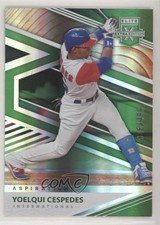 2020 Panini Elite Extra Edition Aspirations Green /499 Yoelqui Cespedes #168 0c6
