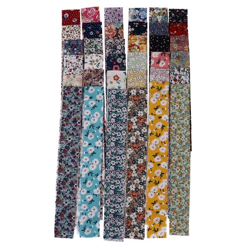 36Pcs Jelly Roll Fabric Rich Bright Color Wide Application Soft Pure Cotton - Picture 4 of 12