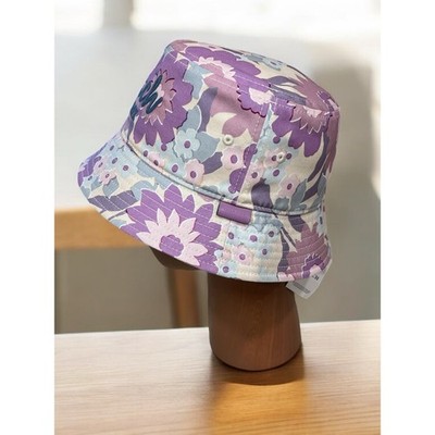 NWT Coach CBN77 Script Floral Print Bucket Hat Size XS/S | eBay
