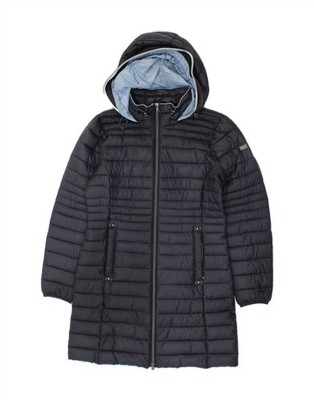 ESPRIT Womens Hooded Padded Coat UK 10 Small Navy Blue Polyester CP75