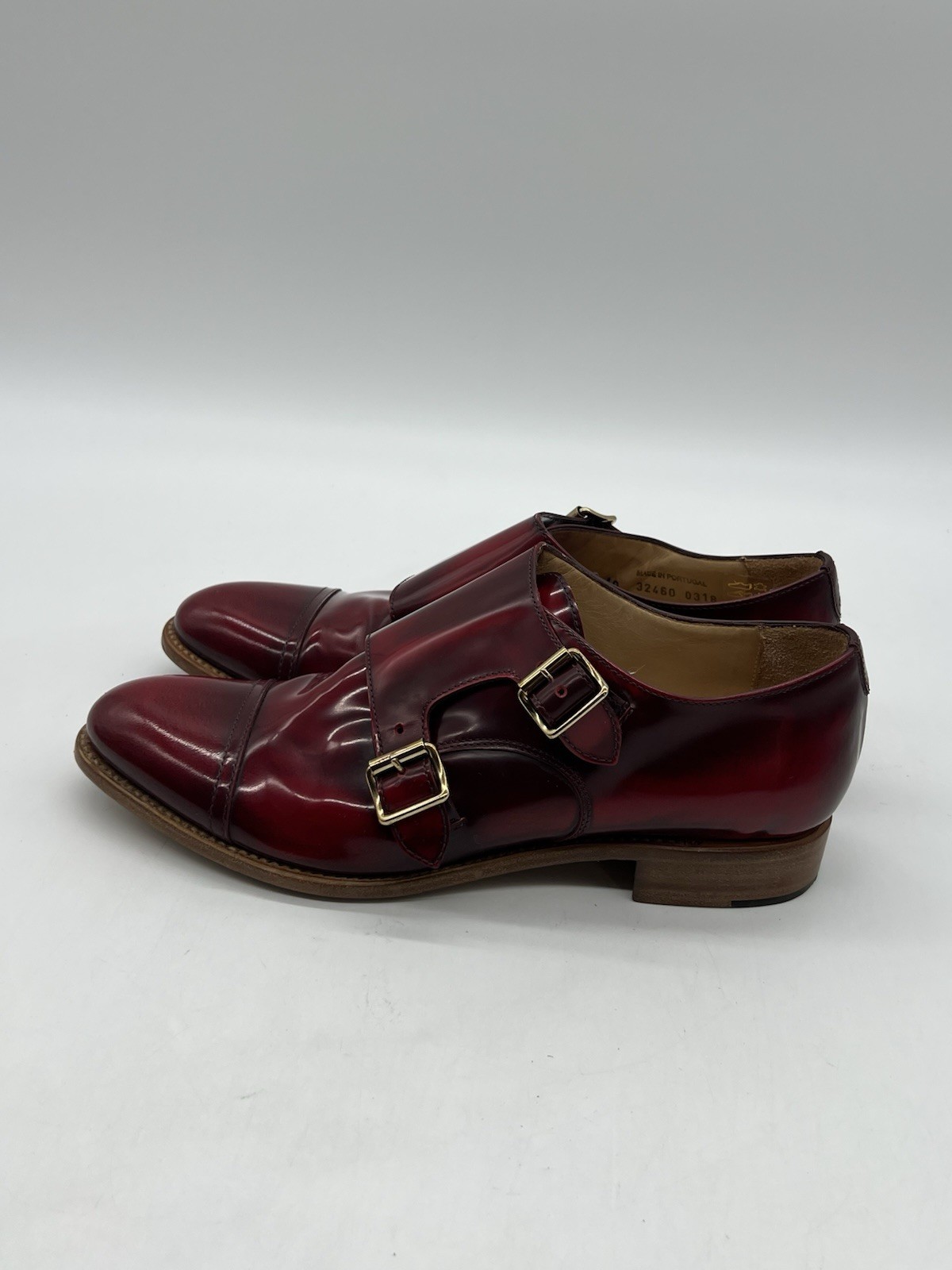 The Office Of Angela Scott Mr. Colin Women 40 US 9.5 Double Monk Oxford Scarlett