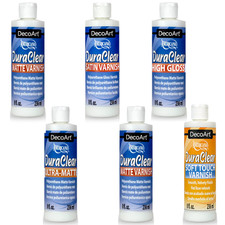 DecoArt DuraClear Varnish Range Matte Satin Gloss Ultra Matte Craft Sealer 59ml