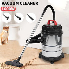 1600W Vacuum Cleaner Wet and Dry Bagless 20L Cylinder Powerful Compact Cleaning