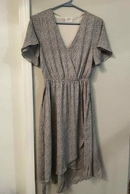 Sienna Sky Women's Faux Wrap V-Neck Dress Size Small