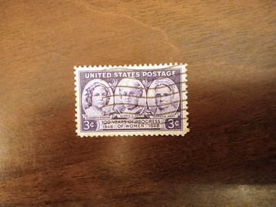 VEREINIGTE STAATEN PORTO 3 c 100 JAHRE FORTSCHRITT DER FRAUEN 1848 1948 