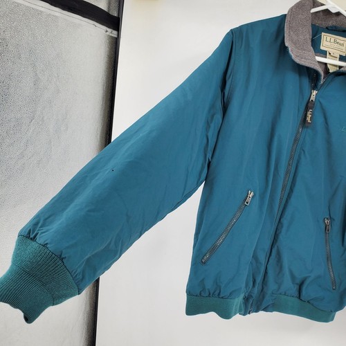 L.L. Bean Thinsulate grün Fleece gefütterte Herren Warm Up Jacke Gr. Medium - Bild 7 von 10