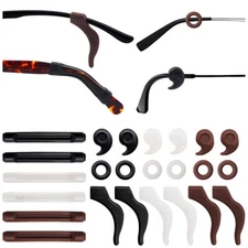 Benvo 12 Pairs Eyeglasses Retainers Silicone Glasses Temple Holders An