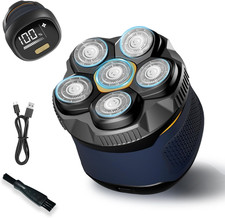 Upgraded 6D Electric Head Shaver for Bald Men - IPX7 Waterproof Wet/Dry Razor wi