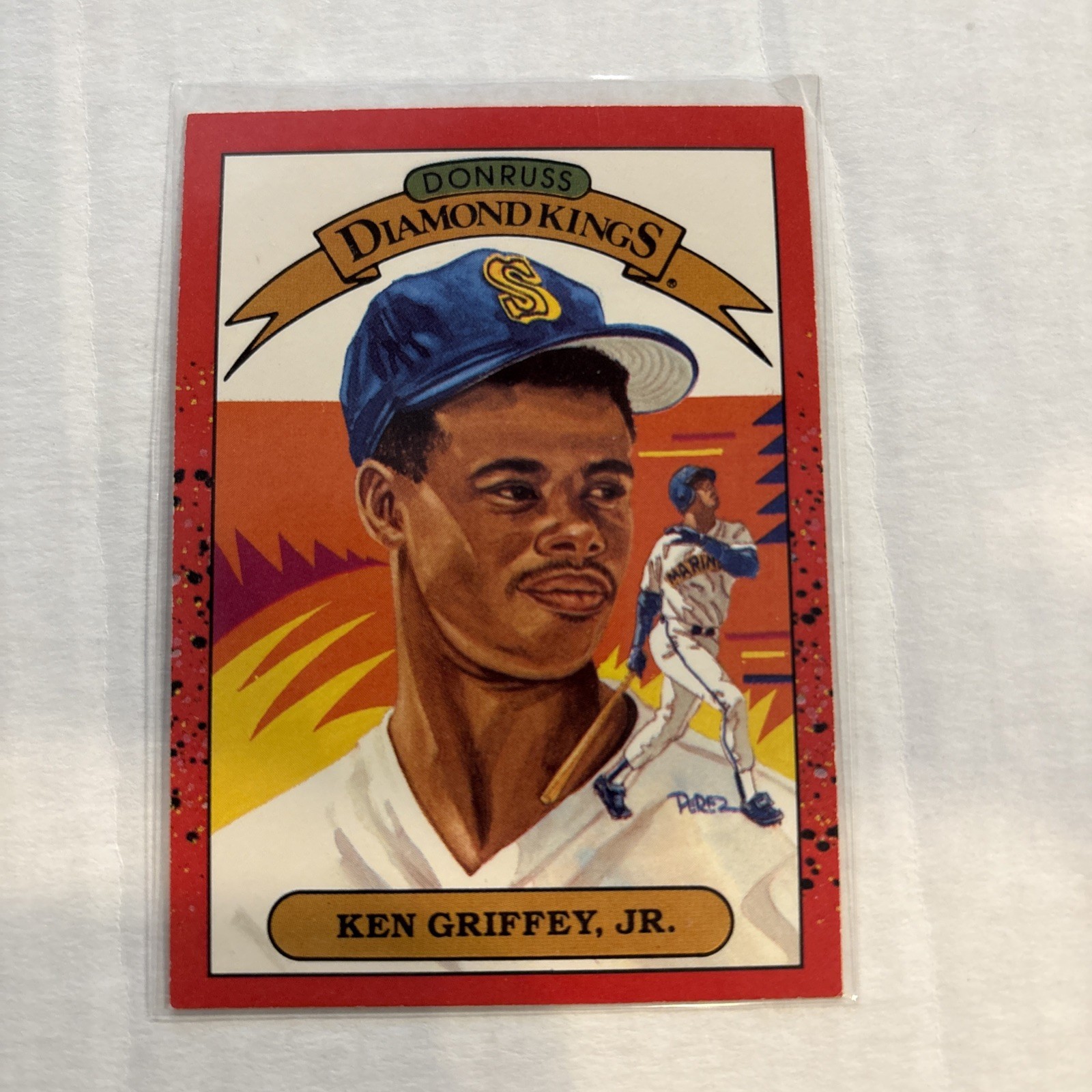 KEN GRIFFEY JR 1990 DONRUSS DIAMOND KINGS #4 MARINERS HOFer