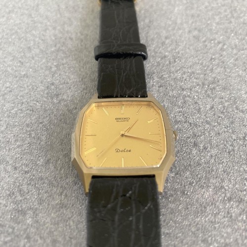 SEIKO Dolce Quartz Watch 7731-5060 Gold Dial Tested Vintage Style - Picture 5 of 12
