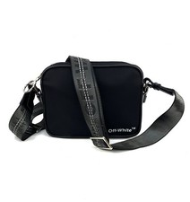 Borsa a tracolla Off-White Virgil Abloh nylon tessitura messenger nera