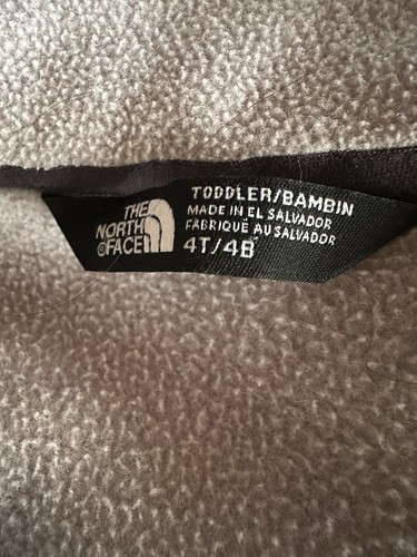 Kids Unisex The North Face Denali Jacket Size 4T Light Gray - Picture 10 of 13