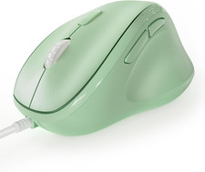 Micropack Ergonomic Mouse Wired for Laptop, PC Computer and Desktop, Ergo Mouse