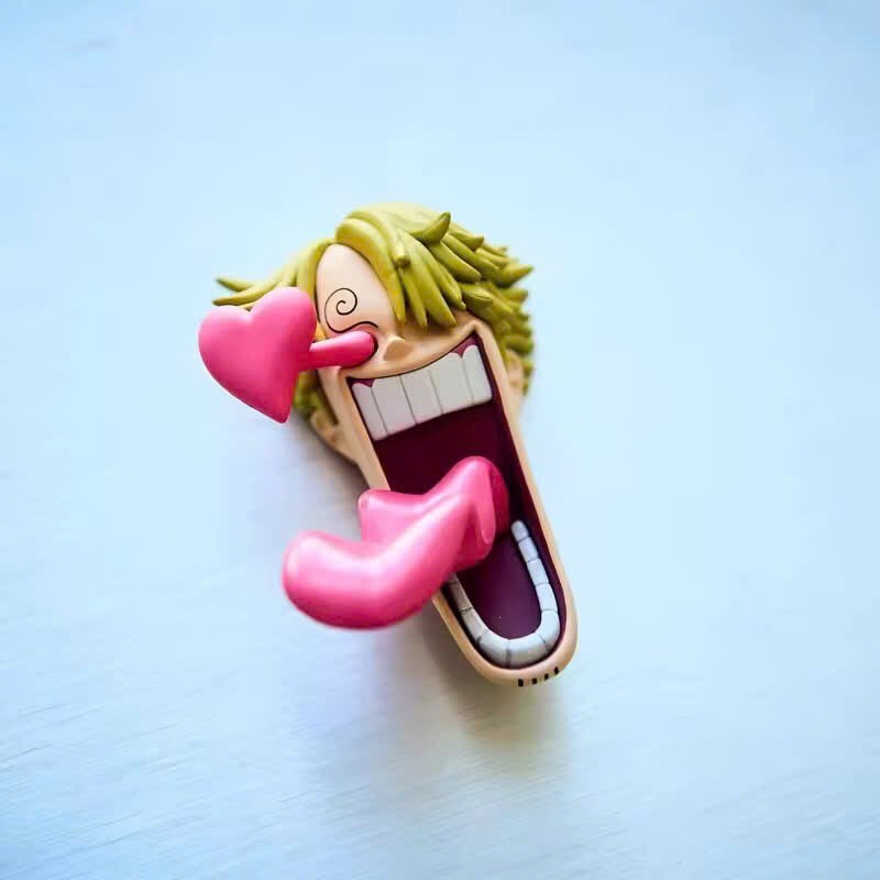 AUTHENTIC ONE PIECE SHOCKING FACE FRIDGE MAGNET JAPANESE BANDAI