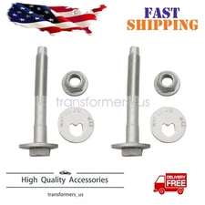 2* Lower Rear Suspension Toe Alignment Eccentric Bolt Nut Kit For VW AUDI SEAT