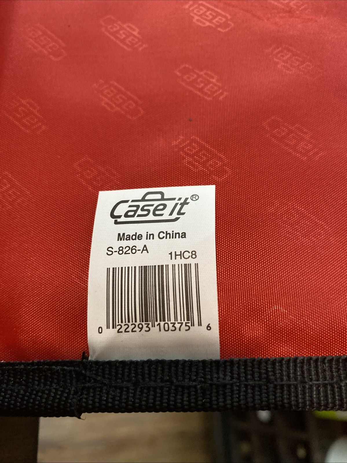 Case-It Red & Black Daily Use Binder with Mesh Pocket