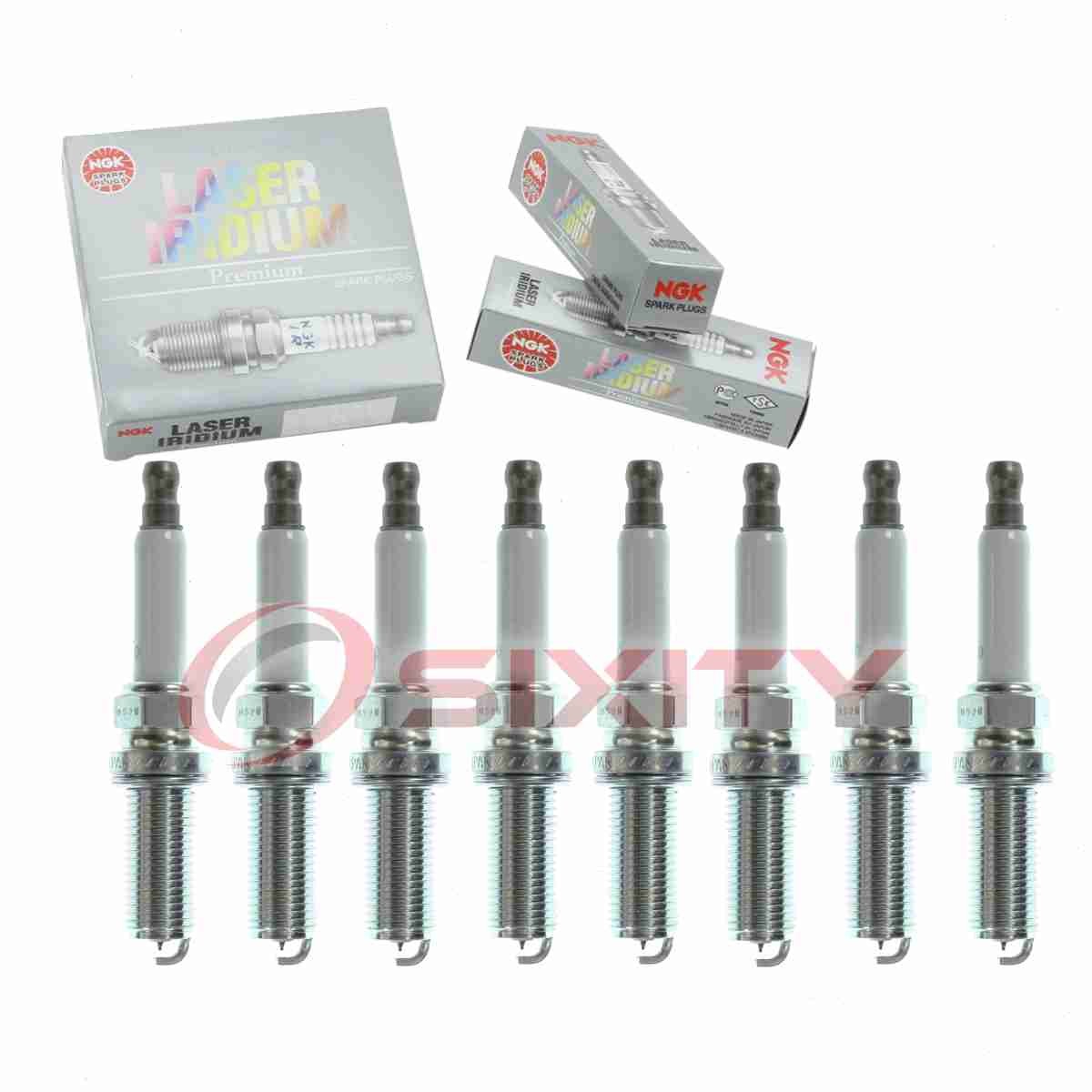 8 pc NGK Laser Iridium Spark Plugs for 2018-2019 Jaguar XJR575 5.0L V8 gp