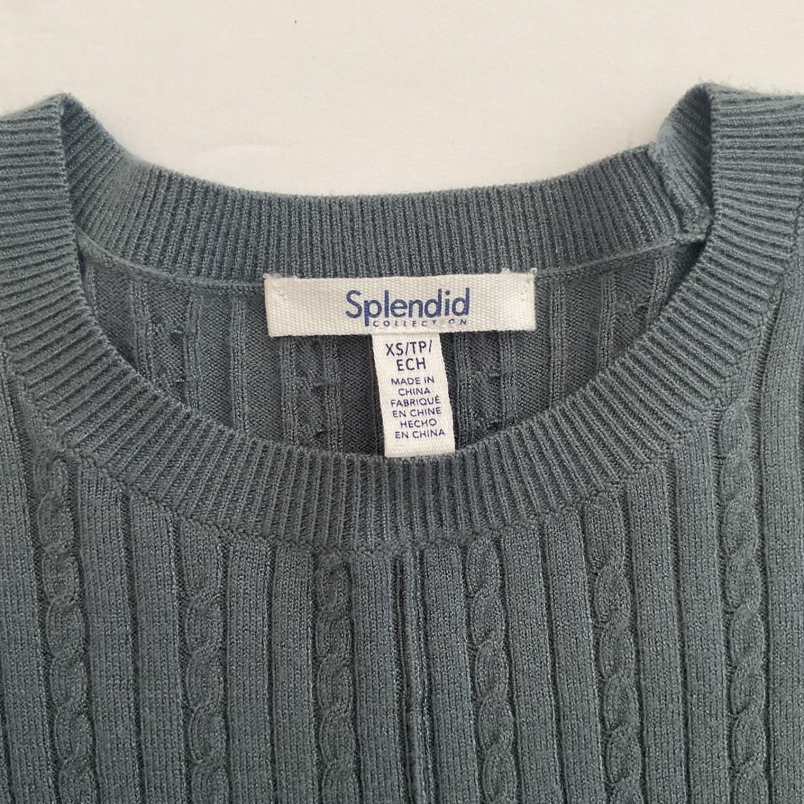 Splendid Collection Veronica Cable Trim Sweater C… - image 5