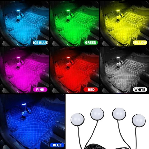 Colorful Usb Led Car Foot Ambient Light Atmosphere Decoration Lighting Backlight - Picture 5 of 18