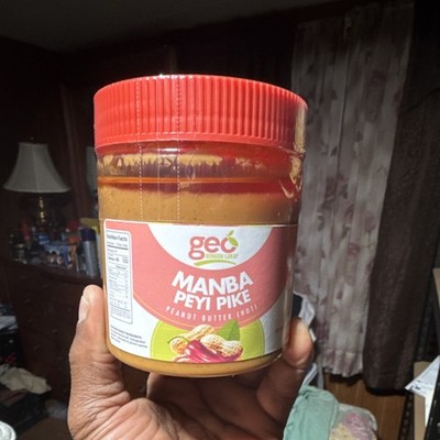 Geo Bongou Lakay Manba Peyi Pike Hot Peanut Butter Nut Butter, 10 Servings