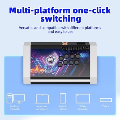 Qanba Q3 Silent Obsidian Arcade Joystick ME (PC, Gravity Silent)