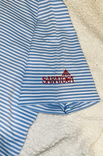 Peter Millar Saratoga Sommer Komfort Poloshirt Herren XL Blau Golf Erwachsene Neu ohne Etikett - Bild 8 von 8