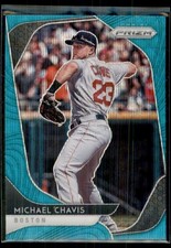 2020 Panini Prizm Blue Wave Michael Chavis Boston Red Sox #91