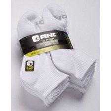 AND1 Men's Cushion ANKLE Socks 12 pack "ARCH COMPRESSION Reinforced heel Toe"