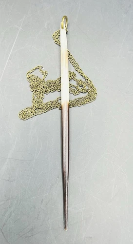 Single Porcupine Quill Necklace 19”
