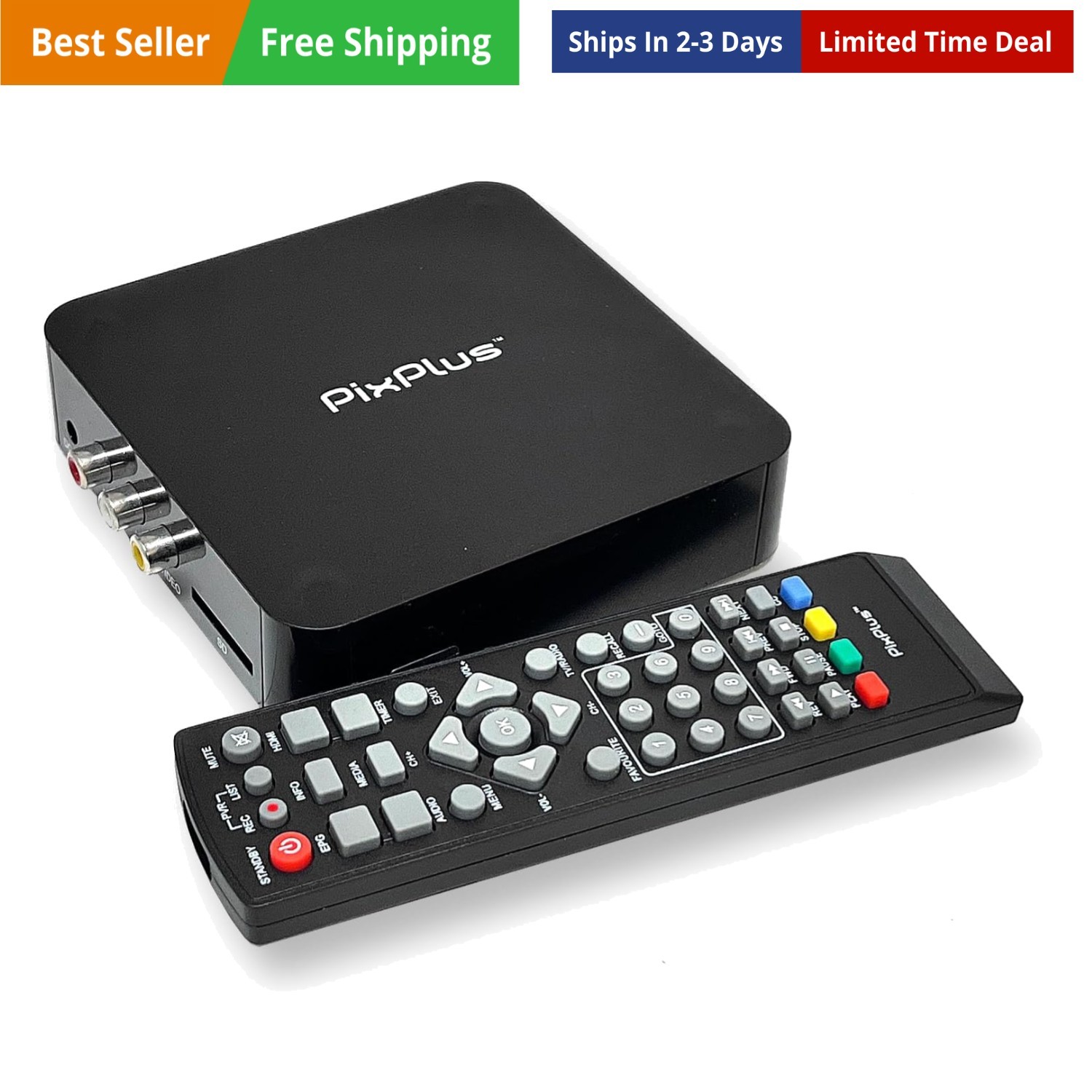 ATSC Digital Converter Box for TV, HDMI Cable Recording Recording Function Ou...
