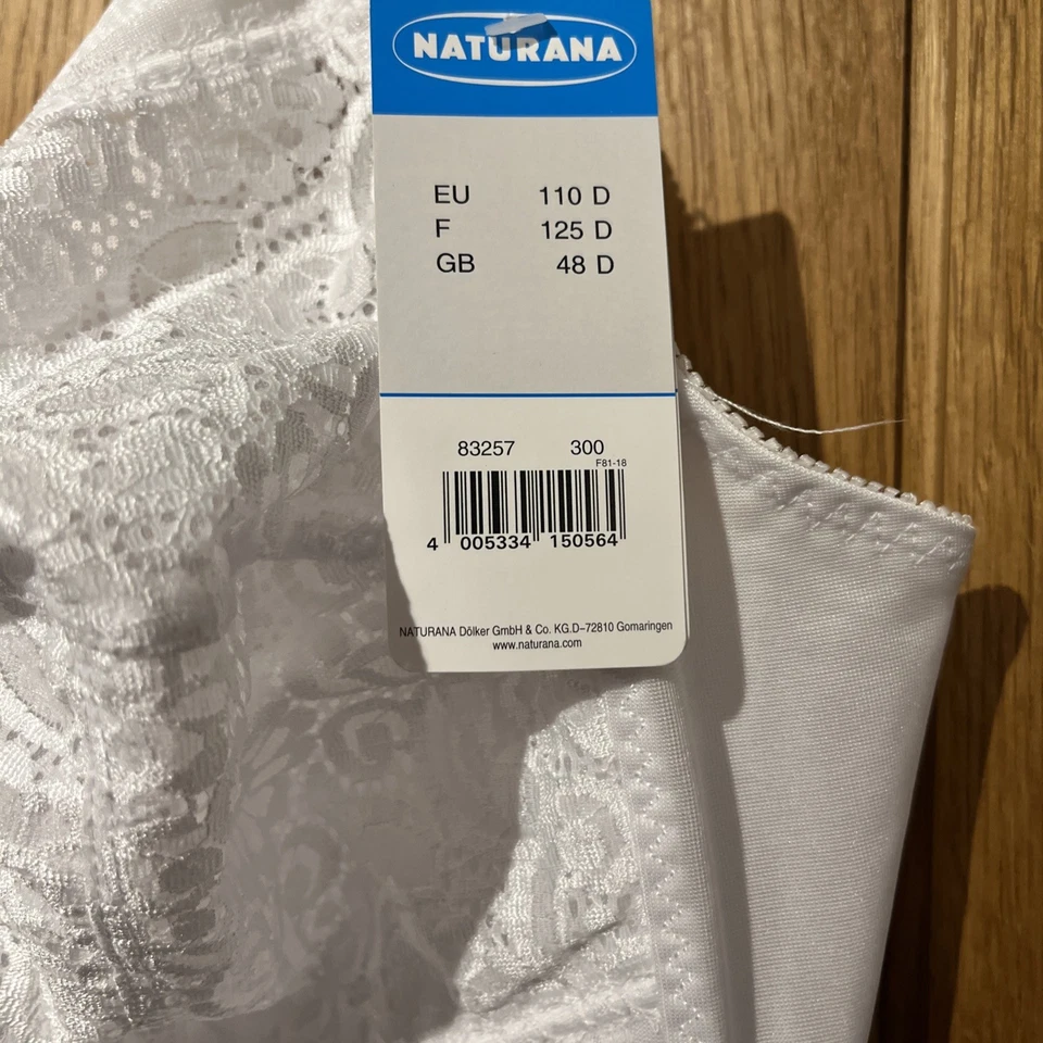 НОВЫЙ С ЯРЛЫКАМИ ФОРМИРОВАНИЯ ТЕЛА КОСТЮМ. РАЗМЕР 48D ЦВЕТ БЕЛЫЙ, БЕЗ ПРОВОДОВ, ОТ NATURANA - Изображение 3 из 4