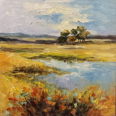 Original Oil Painting Irish Landscape Art Ireland Painting