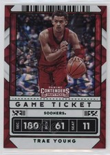2020 Panini Contenders Draft Picks Game Ticket Green Explosion Trae Young 11o3