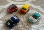 Vintage Tonka Turbo Tricksters Pull Back Cars Lot of 4 – 1980s 3 Working, 1 Not