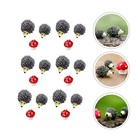 18 Pcs Mini Pilze Deko Mikro-Landschaft-Dekoration Kleine Figuren