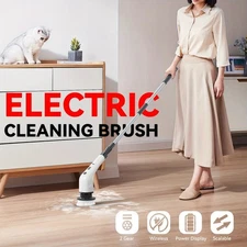 8 IN 1 Electric Spin Scrubber Cordless Power Cleaning Brush Rechargeable Cleaner