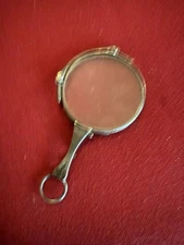 Antique Sterling Silver Lorgnette Glasses Pendant - Edwardian Era