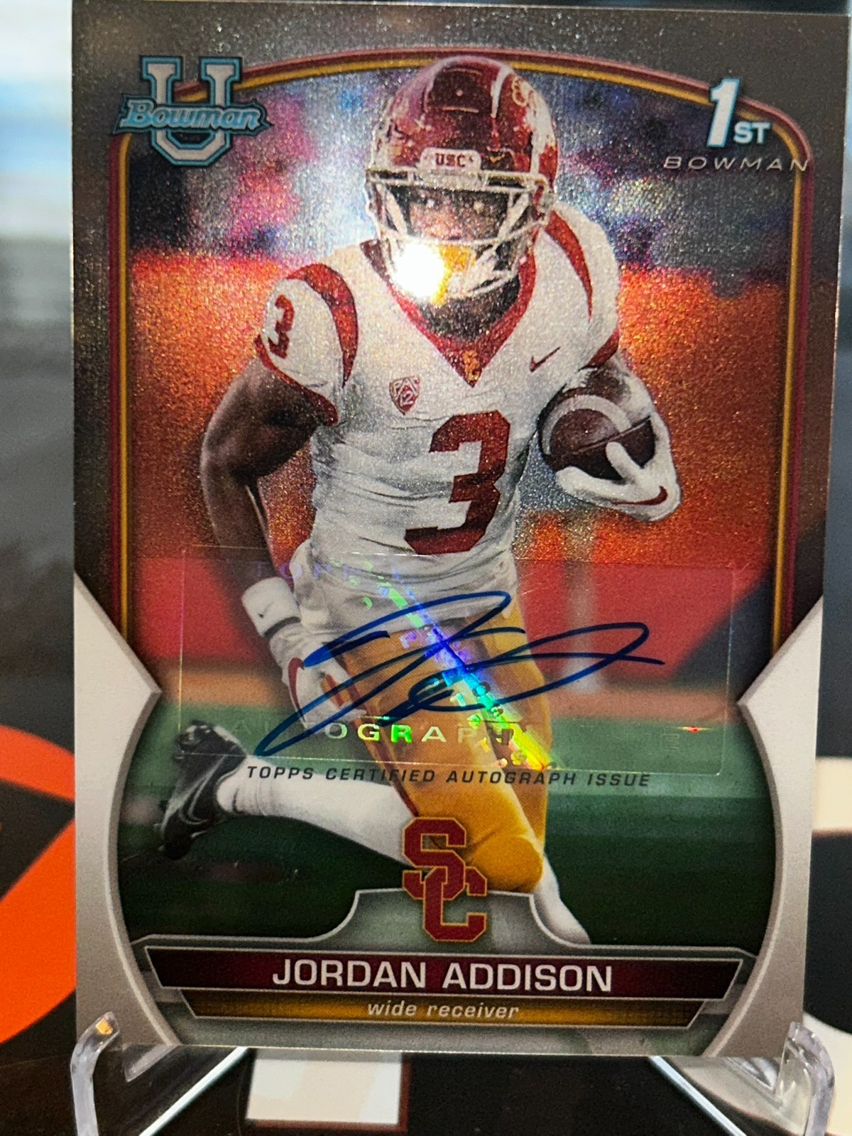 2022 Bowman Chrome University Autographs #36 Jordan Addison
