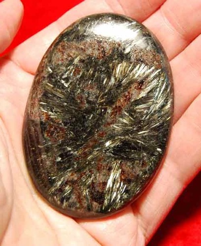 Arfvedsonite Soap-Shaped Palm Stone #15 - Picture 5 of 14
