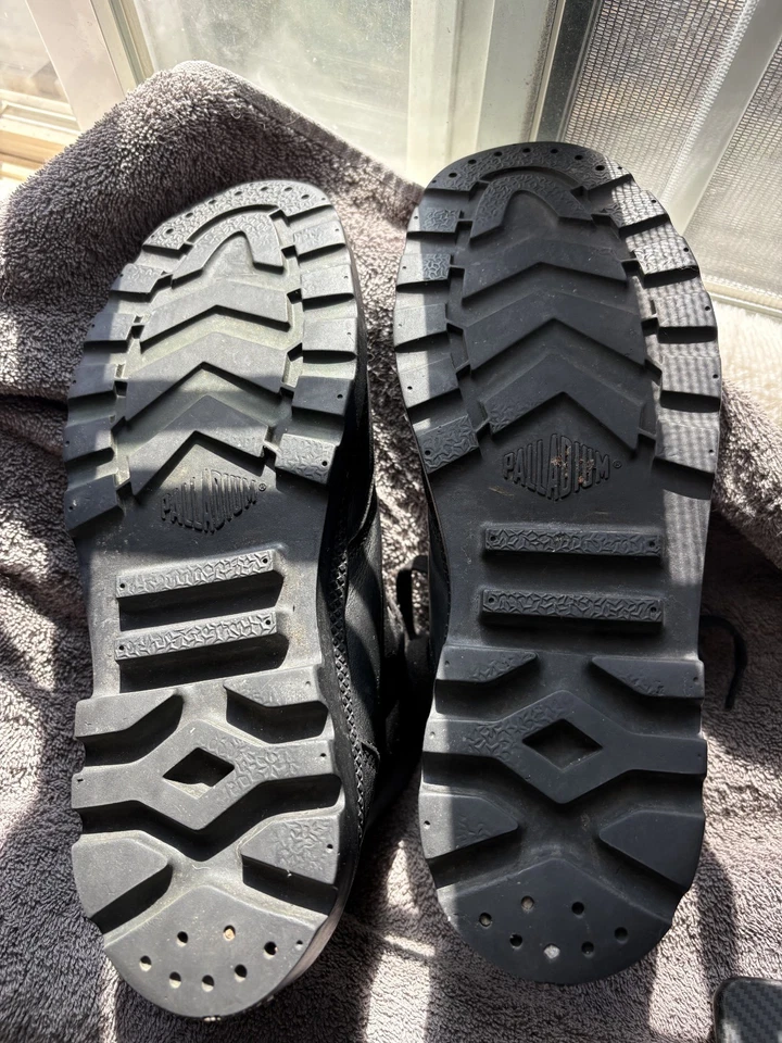 Botas de Cuero Palladium Pampa Hi - Negras - Para Hombre 9 / EUR 44 Combate $120 AGOTADAS Foto 3 de 4